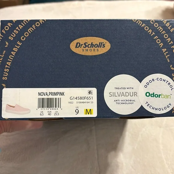 New in Box Dr. Scholl’s Nova Prim Pink Microfiber Slip On Loafer Women’s Size 9 - Picture 3 of 5